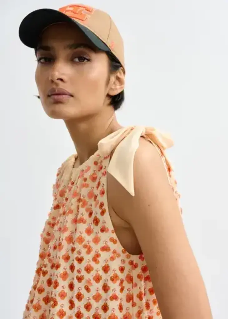 Essentiel Antwerp Jocelyn Sequin Smocked Top