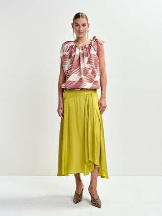 Essentiel Antwerp Jiselle Midi Satin Skirt