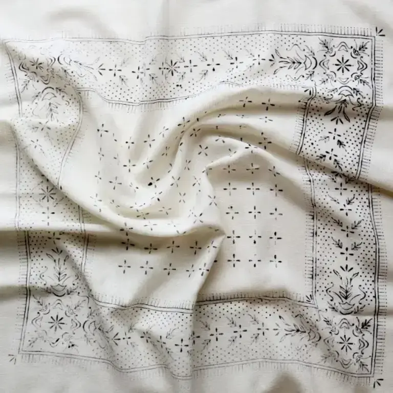 Eco Raw Studio Classic Print Naturally Dyed Bandana