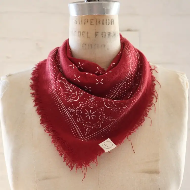 Eco Raw Studio Classic Print Naturally Dyed Bandana