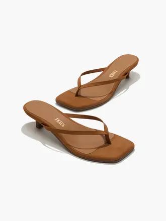 Tkees Square Toe Julia Kitten Heel - Suede