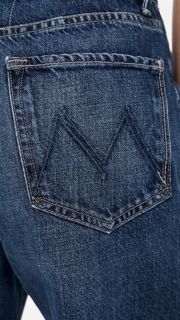 Mother Denim The Half Pipe Bermuda Fray in DYBMA