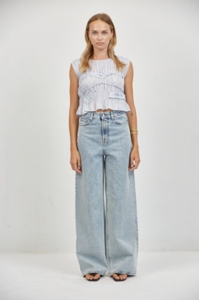 A. Ren Jeanie Ruffle Top