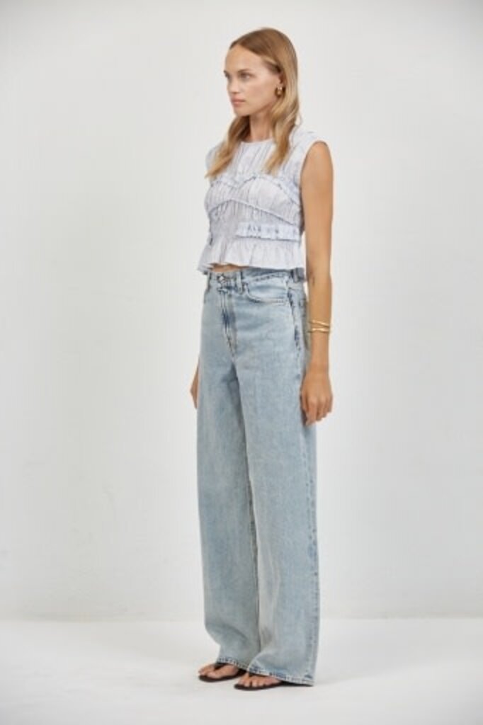 A. Ren Jeanie Ruffle Top