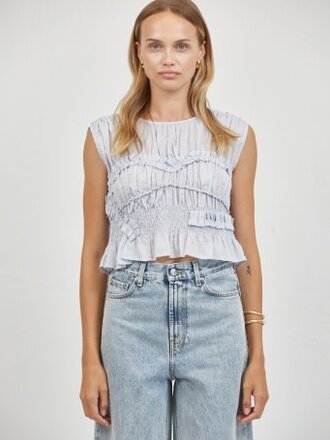 A. Ren Jeanie Ruffle Top