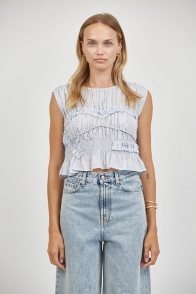 A. Ren Jeanie Ruffle Top