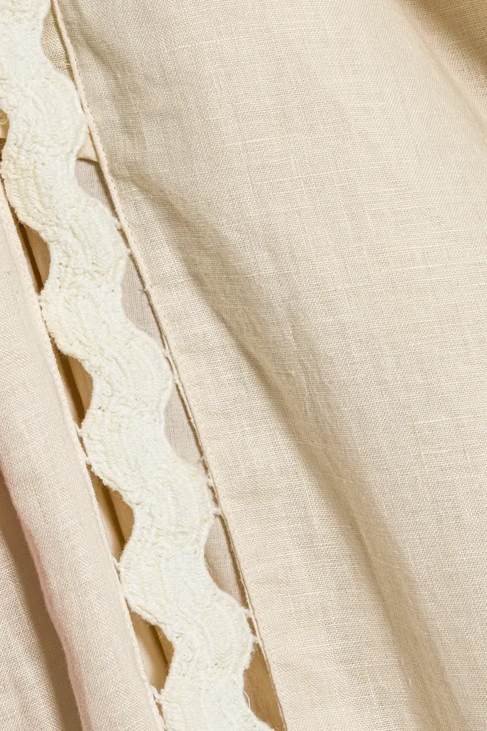 Simkhai Selah Linen Lace Balloon Pants