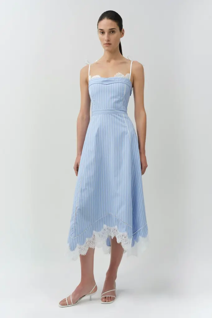 Simkhai Avaleigh Cotton Lace Midi Dress