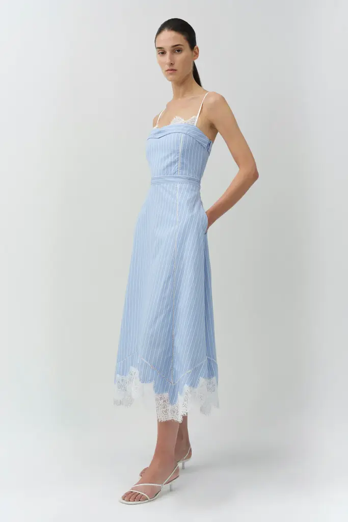 Simkhai Avaleigh Cotton Lace Midi Dress