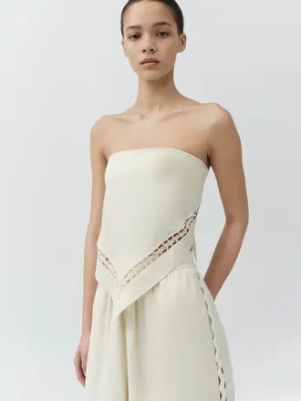 Simkhai Lahni Linen Lace Top