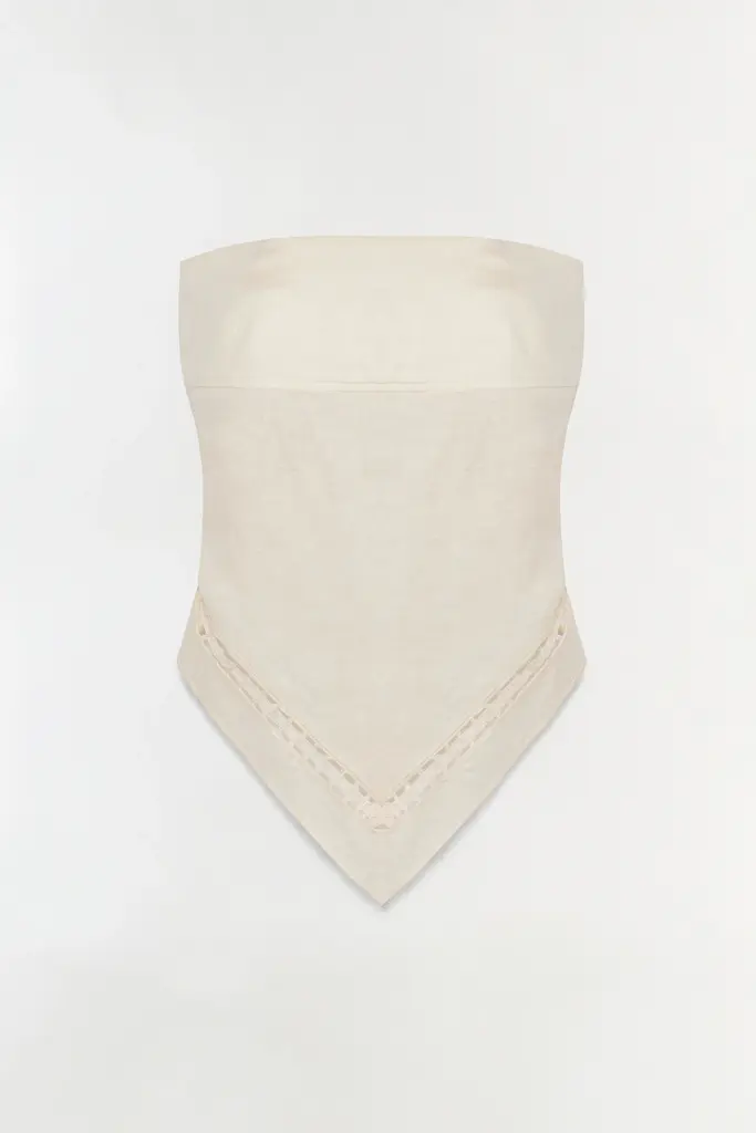 Simkhai Lahni Linen Lace Top