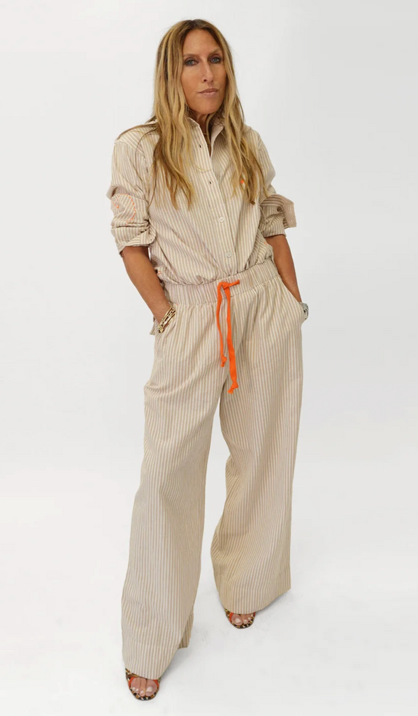 Kerri Rosenthal Jack Linen Stripe Shirt