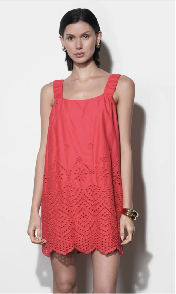 Greylin Kallie Linen Mini Dress