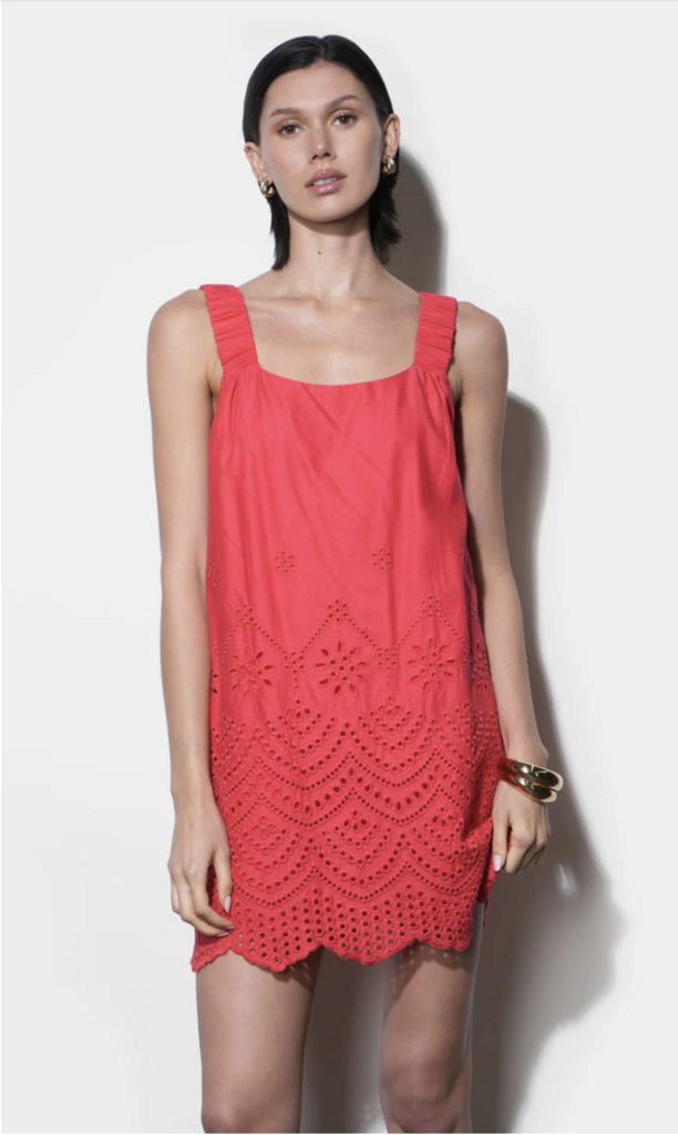 Greylin Kallie Linen Mini Dress