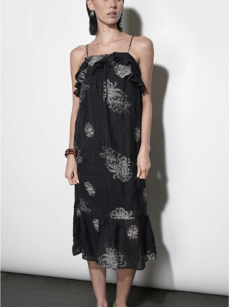 Greylin Paige Ruffle Midi Dress