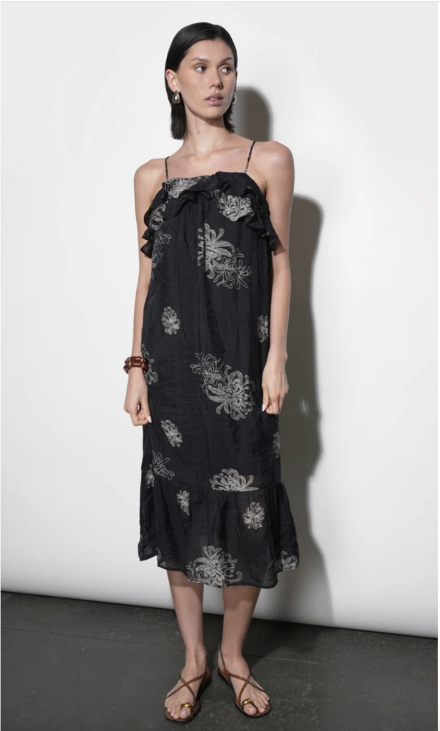 Greylin Paige Ruffle Midi Dress