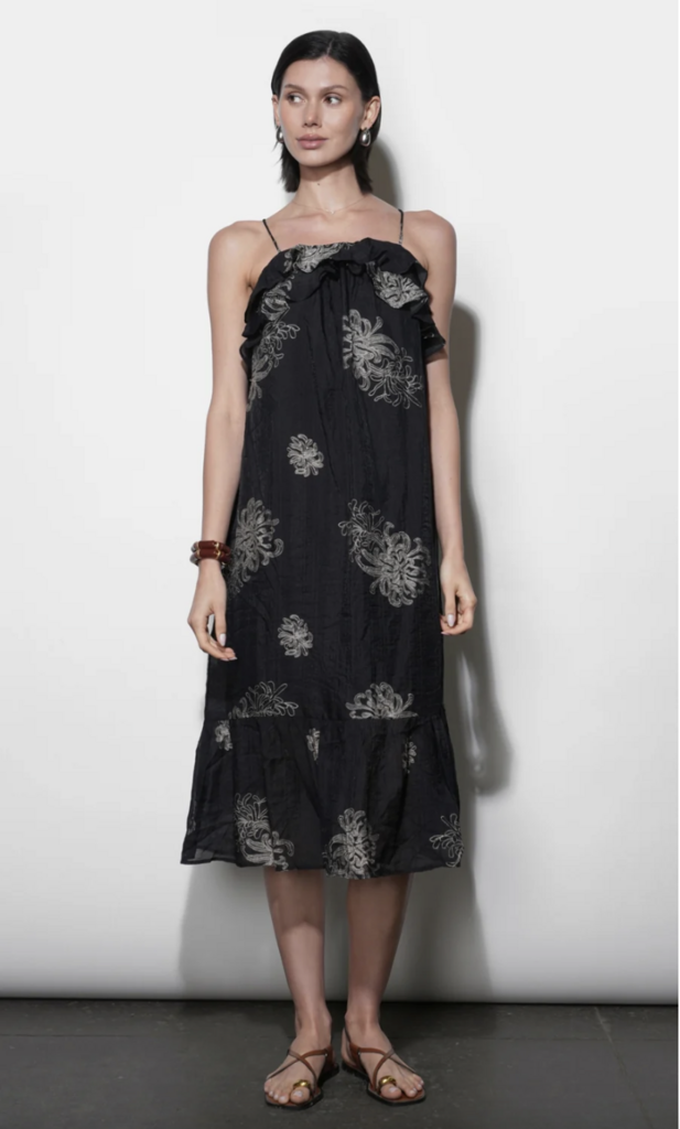 Greylin Paige Ruffle Midi Dress