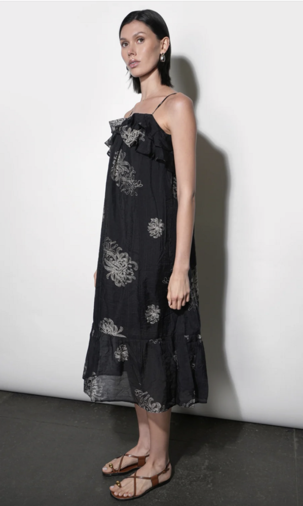 Greylin Paige Ruffle Midi Dress