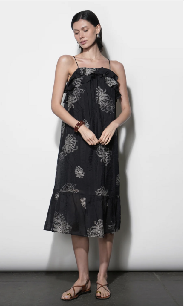 Greylin Paige Ruffle Midi Dress