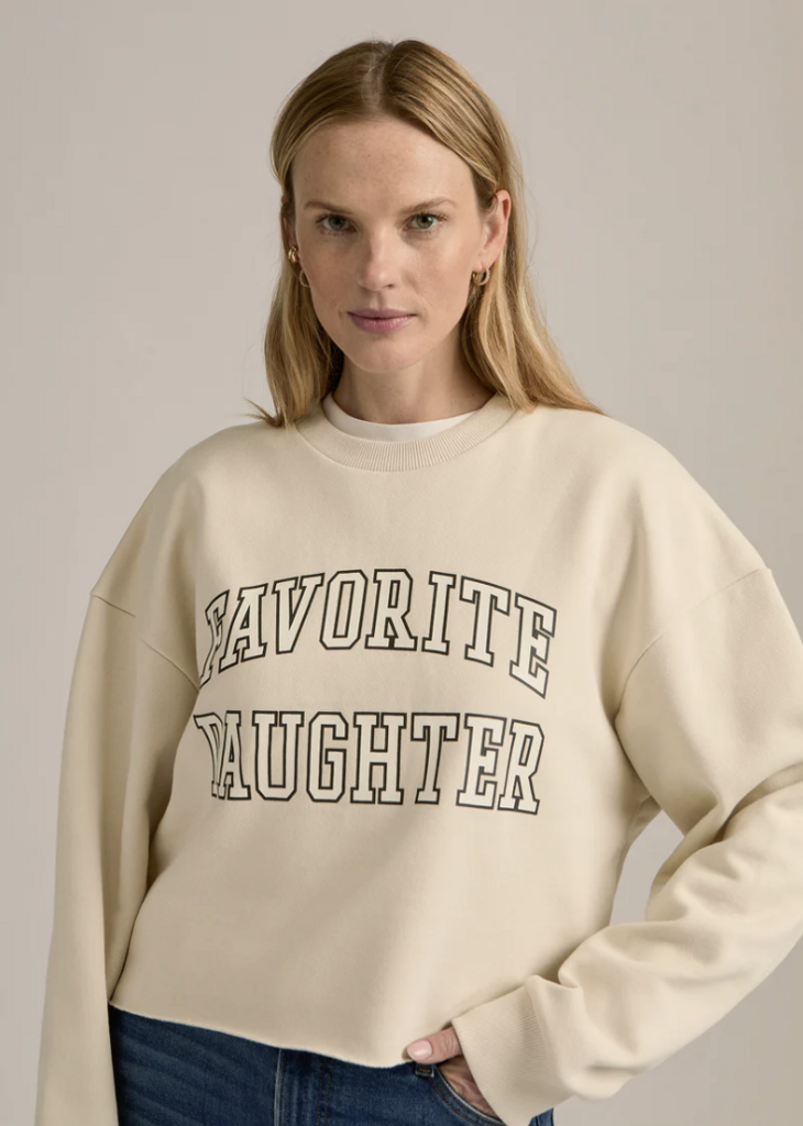 Favorite Daughter THE CROPPED COLLEGIATE SWEATSHIRT