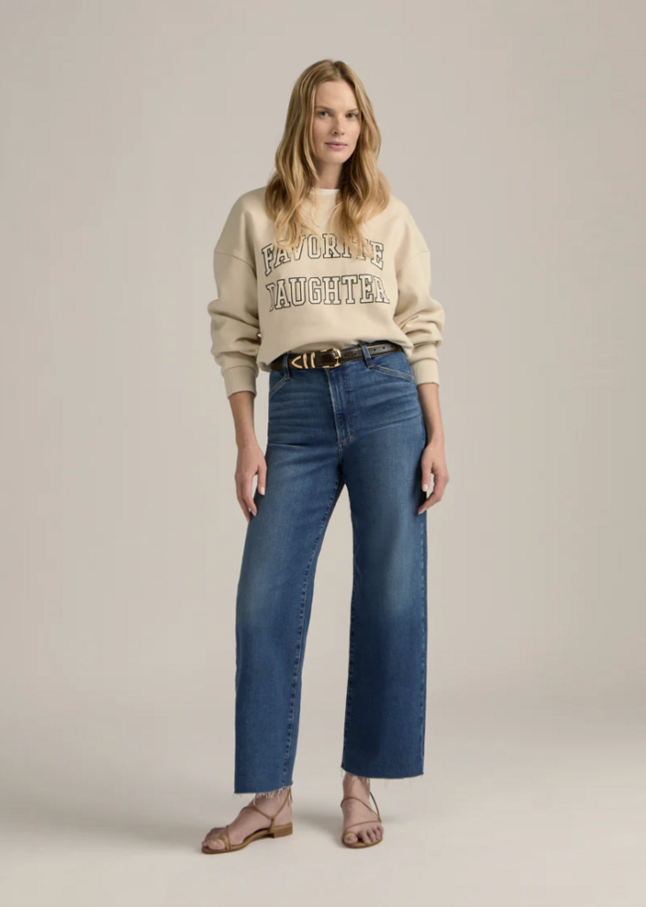 Favorite Daughter THE CROPPED COLLEGIATE SWEATSHIRT