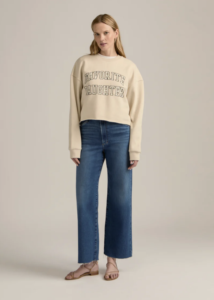 Favorite Daughter THE CROPPED COLLEGIATE SWEATSHIRT