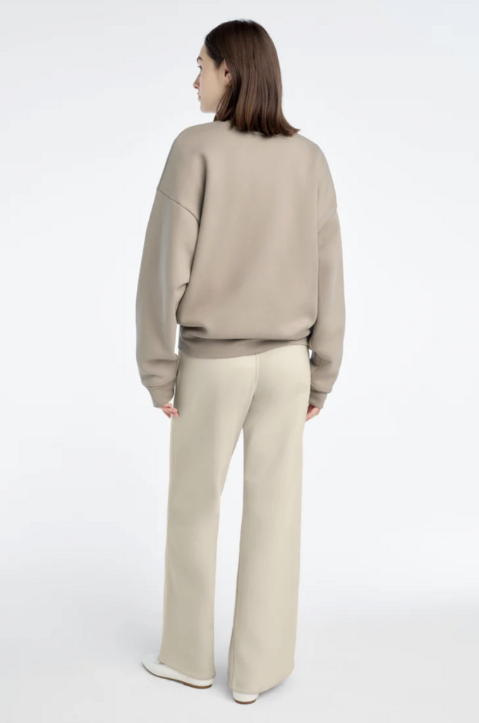 Favorite Daughter The Collegiate Sweatshirt in Soft Taupe