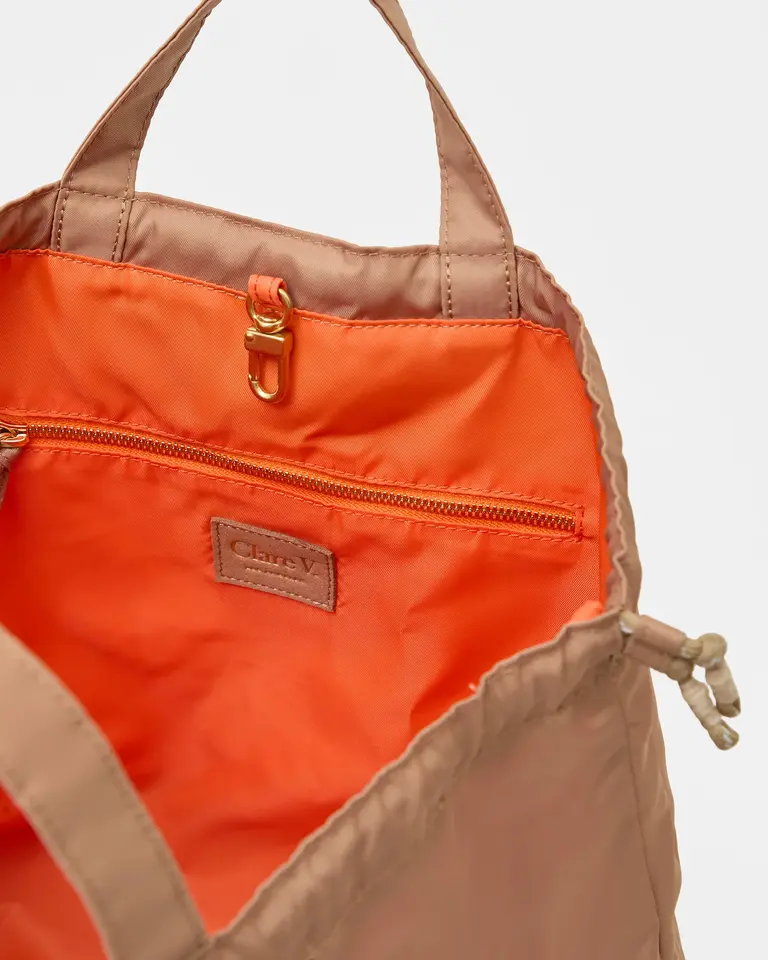 Clare V. Sac Tout Back Pack - Latte