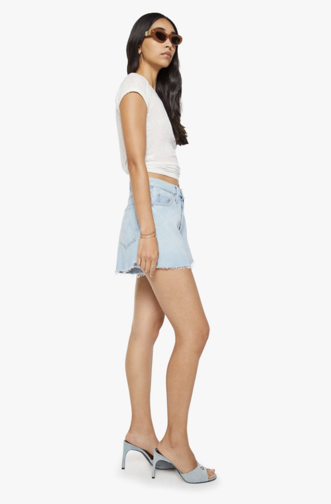 Mother Denim The Flutter Short Fray in Shaken Not Stirred