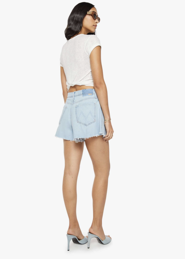 Mother Denim The Flutter Short Fray in Shaken Not Stirred