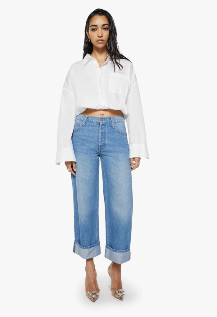 Mother Denim The Smoothie Crop Cuff in Secret Ingredient