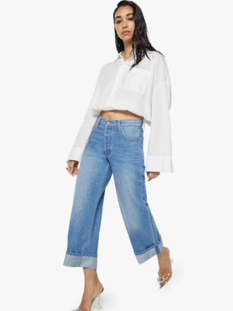 Mother Denim The Smoothie Crop Cuff in Secret Ingredient