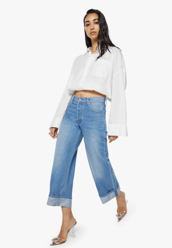 Mother Denim The Smoothie Crop Cuff in Secret Ingredient