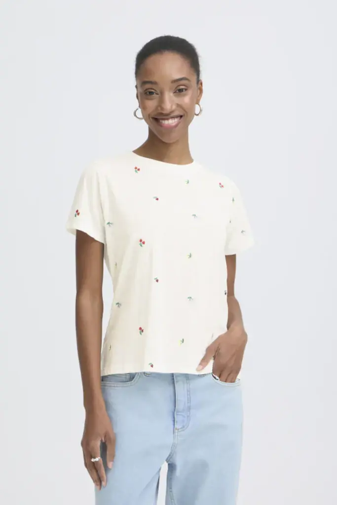 Ichi Olya Embroidered Tee