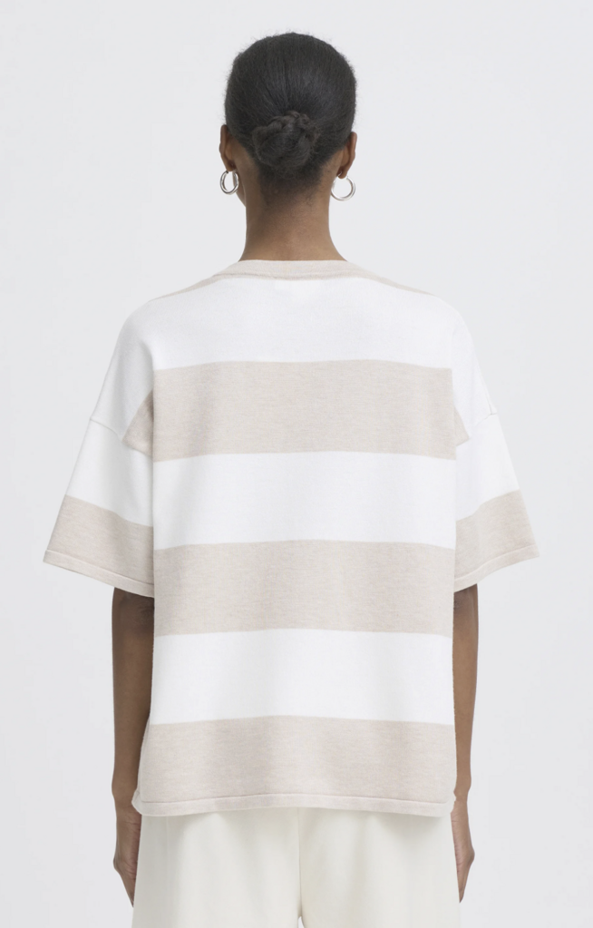 Ichi Loose Stripe Knit Tee