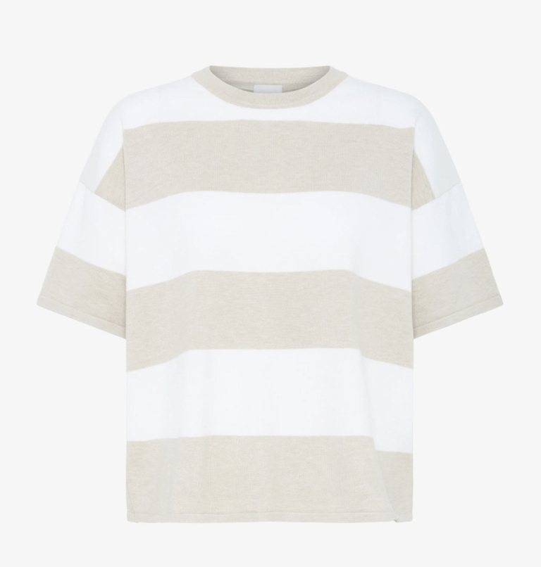 Ichi Loose Stripe Knit Tee