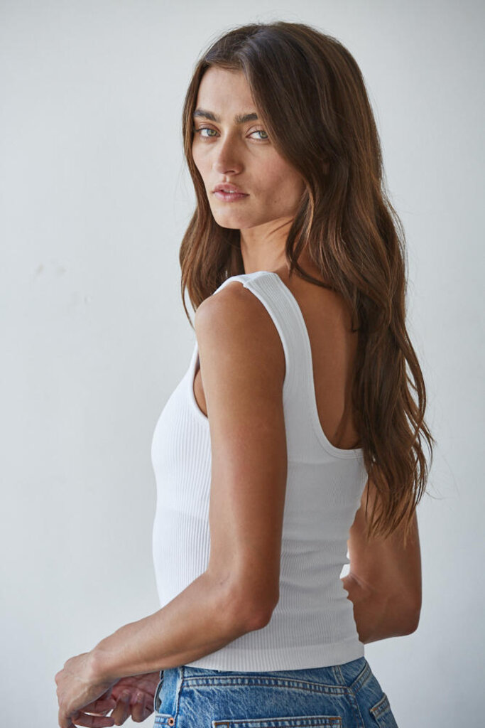 By Together Padded Ribbed Tank