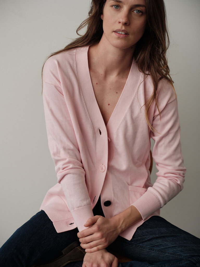 Cissa The Wrap  Cardigan in Pink Salt