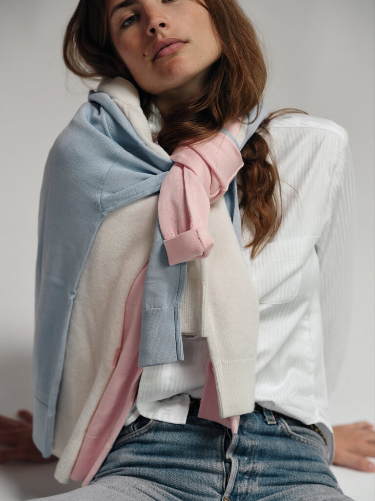 Cissa The Wrap  Cardigan in Pink Salt