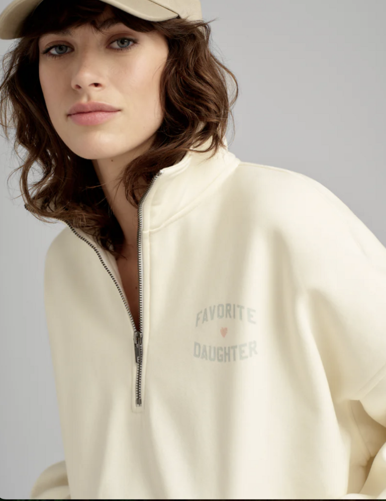 Favorite Daughter THE FAVORITE DAUGHTER HALFZIP SWEATSHIRT