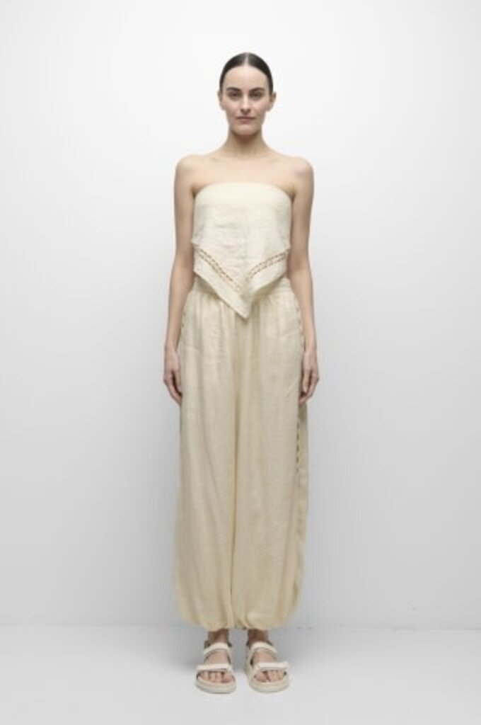 Simkhai Selah Linen Lace Balloon Pants