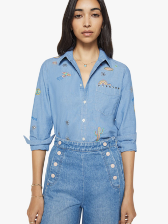 Mother Denim The Foxy Boxy Shirt