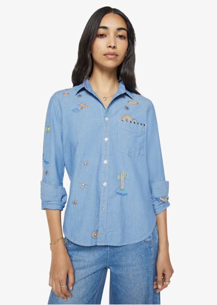 Mother Denim The Foxy Boxy Shirt