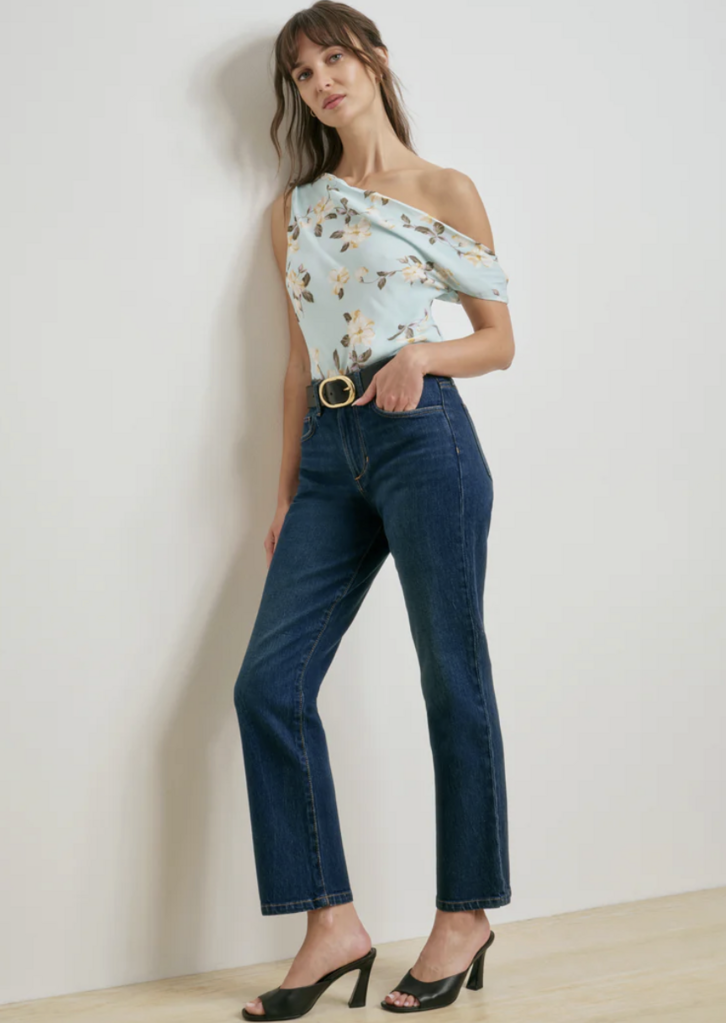 Favorite Daughter The Dot Mid-Rise Straight Leg Jean