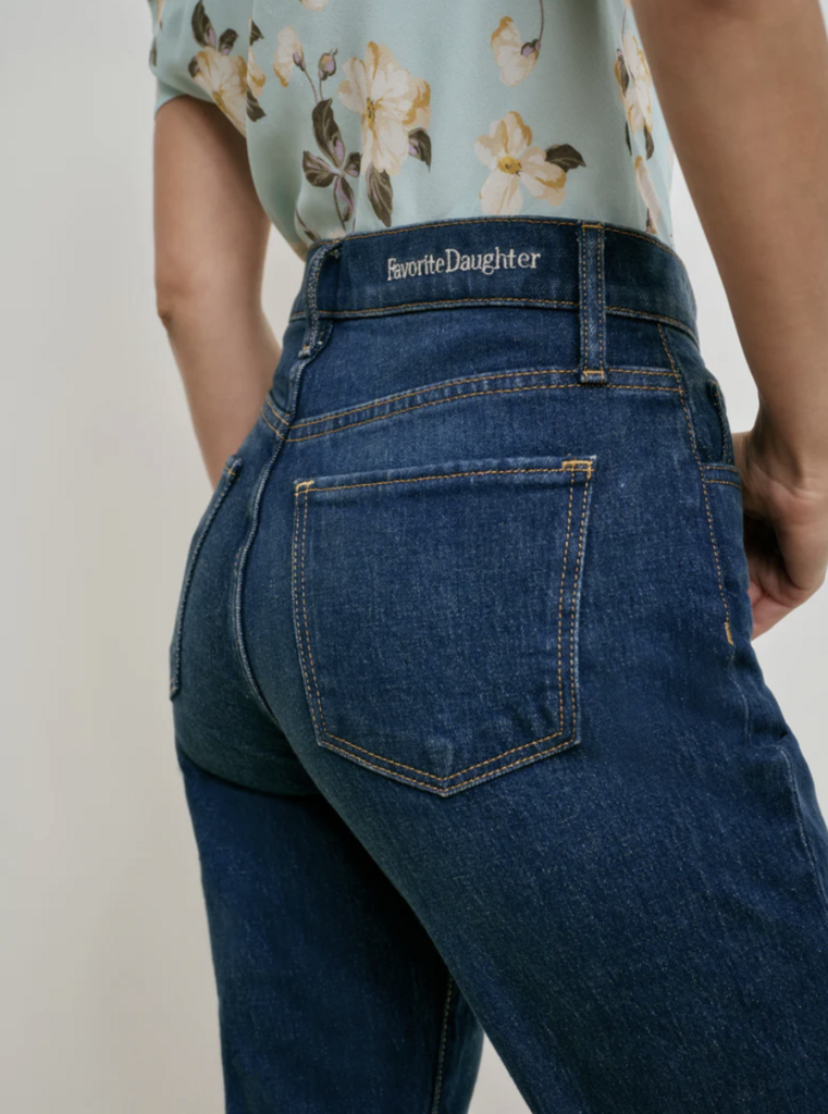 Favorite Daughter The Dot Mid-Rise Straight Leg Jean