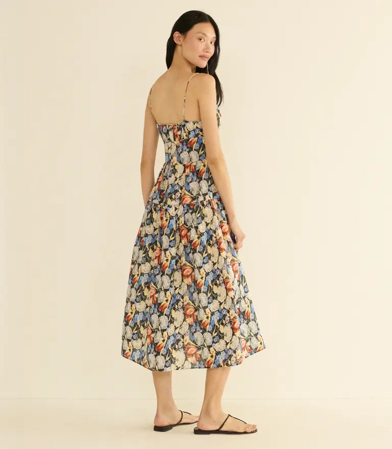Dôen Benoit Dress in  Petit Jardin De Villandry