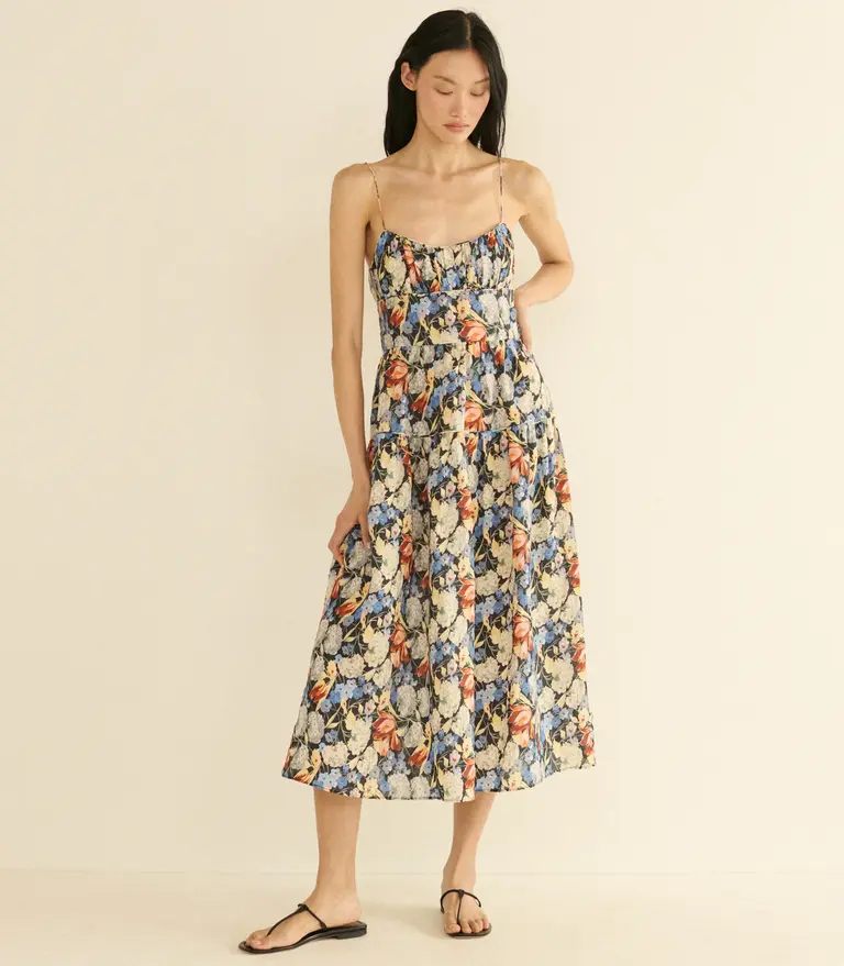 Dôen Benoit Dress in  Petit Jardin De Villandry