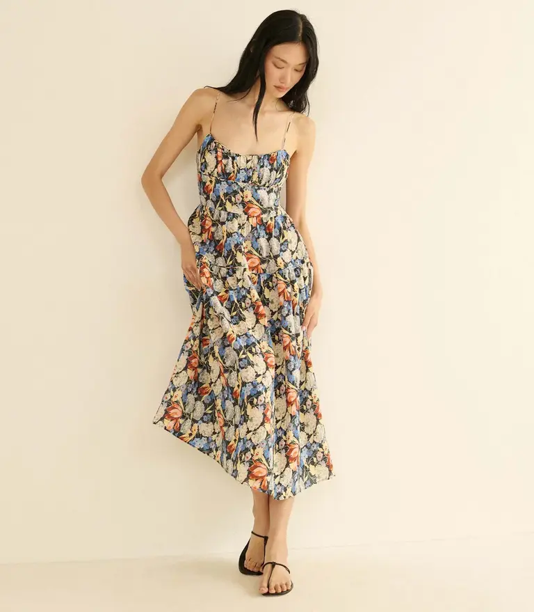 Dôen Benoit Dress in  Petit Jardin De Villandry