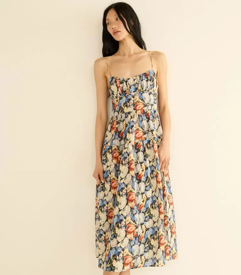 Dôen Benoit Dress in  Petit Jardin De Villandry