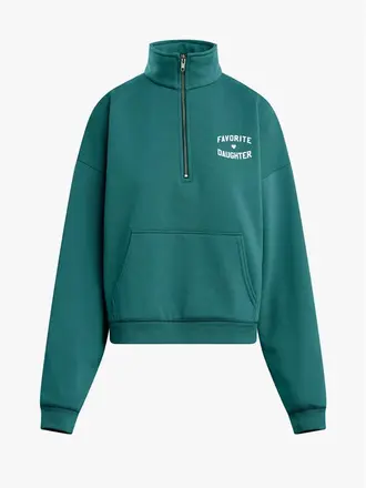 Favorite Daughter Favorite Daughter Half Zip Sweatshirt